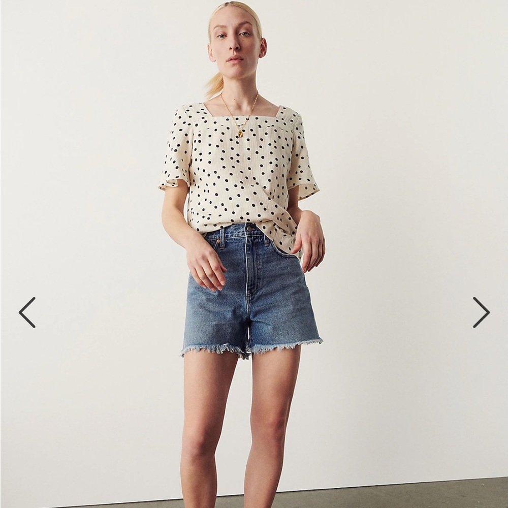 Madewell Jean Shorts Momjean in Willis Wash